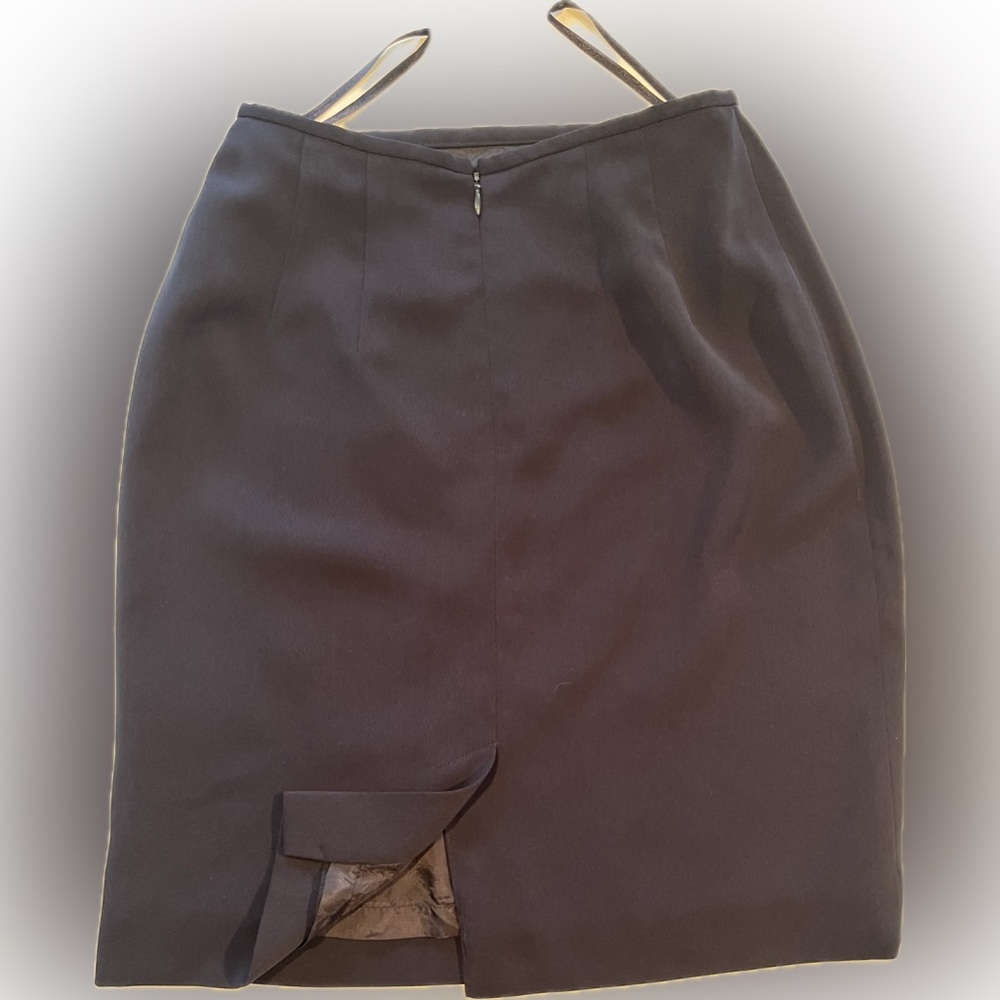 Charter Club Classic Navy Silk Lined Skirt 2p - Picture 2 of 5